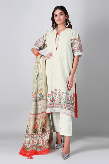 Khaadi Bch20411 Green Winter Collection 2020